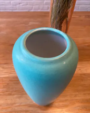 Scheurich Keramik - Turquoise West Germany vaas, Model 750 -20, 1970s kopen? Bied vanaf 25!