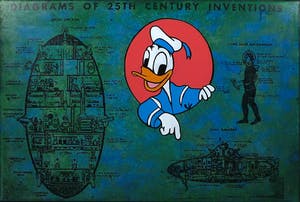 Jan Bollaert - Gemengde techniek op board, Inventions II (Groot) kopen? Bied vanaf 1!