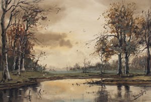 Tinus de Jongh - aquarel - 'Landschap' kopen? Bied vanaf 175!