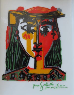 Niet of onleesbaar gesigneerd - Porseleinen asbakje Picasso - XL Art kopen? Bied vanaf 1!