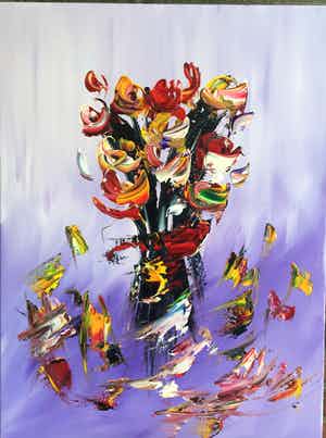 Gena Genadyj - Bloemen verkocht voor € 150!