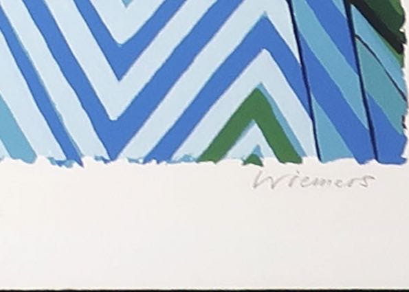 Peter Wiemers - Zeefdruk, Landschap kopen? Bied vanaf 35!