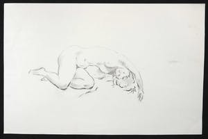 Jan Sluijters (jr.) - Krijttekening, Liggend naakt kopen? Bied vanaf 1!