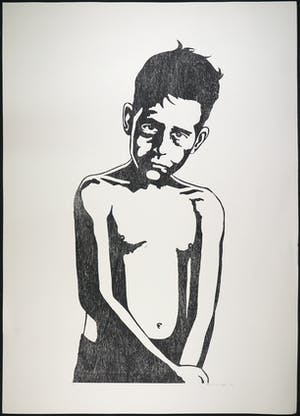 Mariska van Duffelen - Houtsnede, Zonder titel kopen? Bied vanaf 1!