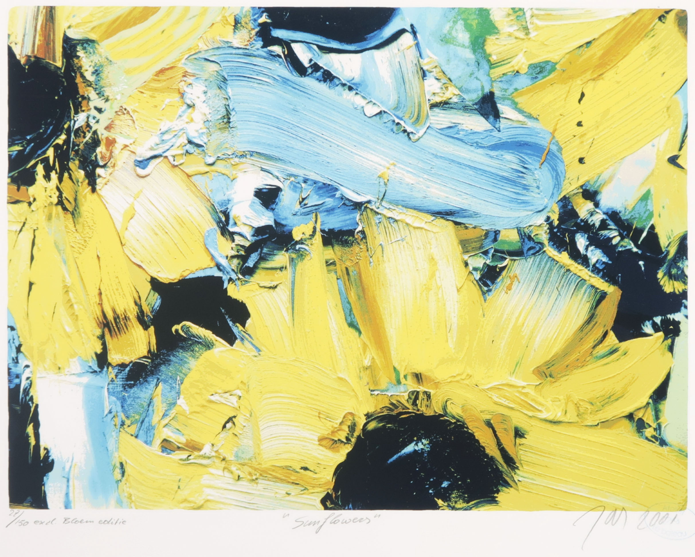 JAS - Zeefdruk, Sunflowers kopen? Bied vanaf 65!