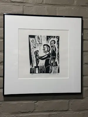 Gene Eggen - 4 houtsnedes uit 1974 kopen? Bied vanaf 99!