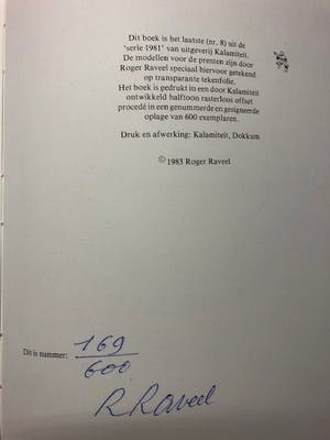 Roger Raveel - Raveel tekent over het tekenen kopen? Bied vanaf 125!