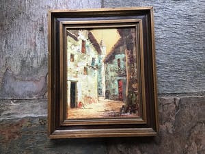 Niet of onleesbaar gesigneerd - Zuid-Europees straatje kopen? Bied vanaf 1!