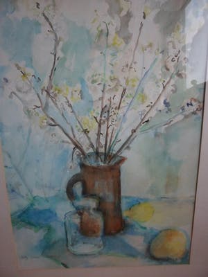 Hetty Giezen-Nieuwenhuys - Aquarel. Stilleven. kopen? Bied vanaf 40!