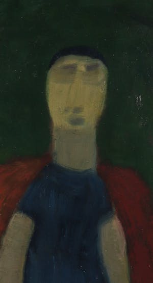 Eugene Brands - Olieverf op board, Vrouw met een waaier - Ingelijst kopen? Bied vanaf 1!