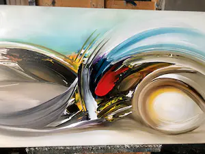 Gena - Abstract “ Storm” kopen? Bied vanaf 250!