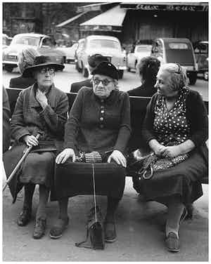 Kees Scherer - 3 old women - Parijs 1955 verkocht voor € 100!