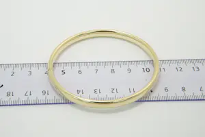 25- Klassieke 14krt geel-gouden ovalen unisex slaven armband - gekeurd kopen? Bied vanaf 550!