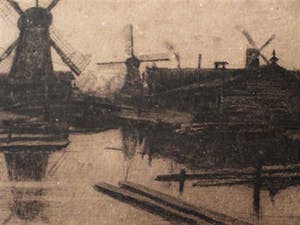 Jan Hillebrand Wijsmuller - Haagse School! 19e Eeuwse Ets "Wetering bij de Baarsjes bij Amsterdam" kopen? Bied vanaf 1!