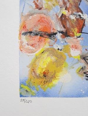 Christian Ludwig Attersee - Kussmund Artist, Litho kopen? Bied vanaf 295!