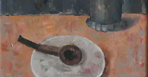 Jan Linschooten - Stilleven met pijp en kan. kopen? Bied vanaf 295!