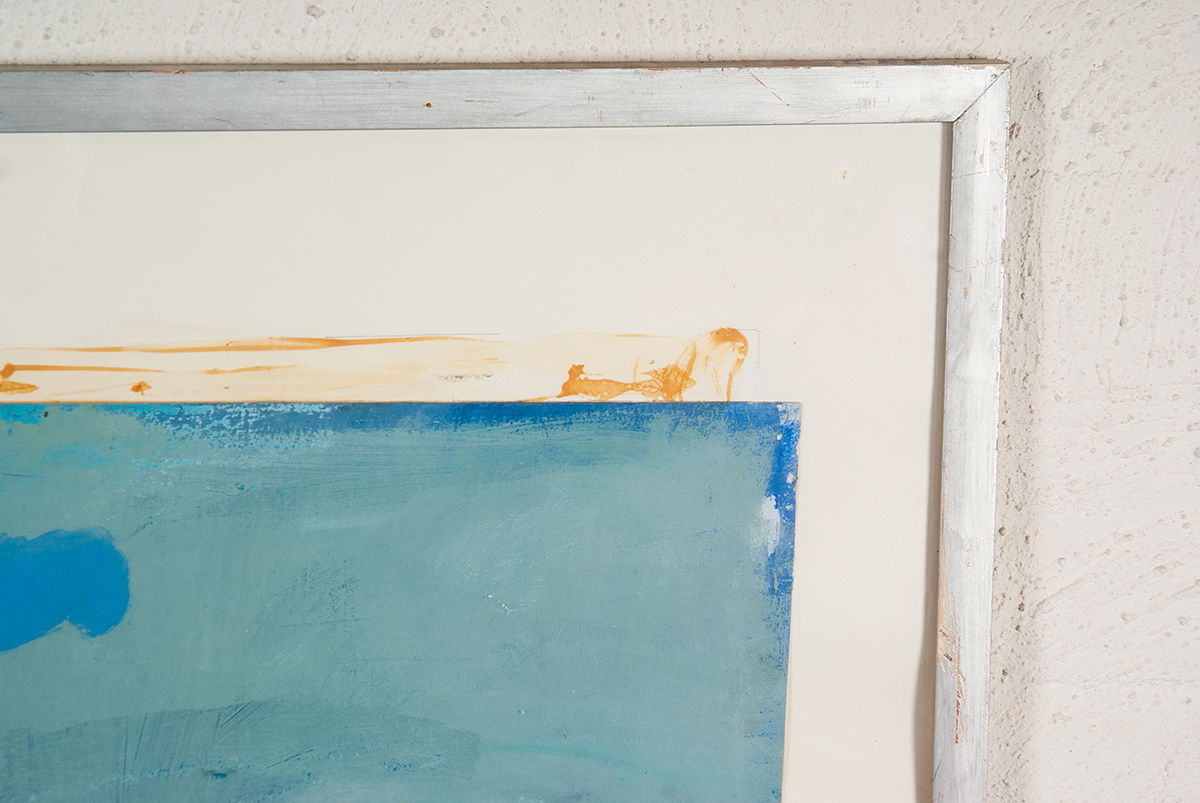 Marjan Jaspers - Naar buiten kijken - Acrylverf oliepastel en bister op papier - BKR Haarlem kopen? Bied vanaf 5!