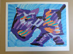 Karel Appel - HAPPY CAT / KLEURLITHOGRAFIE / 64x82cm kopen? Bied vanaf 65!