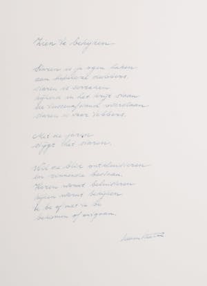 Frits Woudstra - Ets + gedicht Kees van Kooten kopen? Bied vanaf 5!