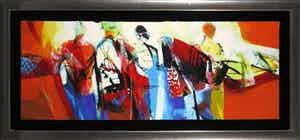 Peter Meijer - Zeefdruk, Voorbije Passage - Ingelijst (Groot) verkocht voor € 70!