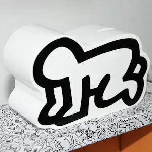 Keith Haring - Keith Haring spaarpot 'Radiant Baby' in originele kartonnen verpakking kopen? Bied vanaf 35!