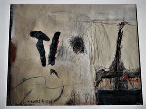 Peter Langenberg - Galerie ArtZaanstad - GROTE impress. Collage - gesigneerd - Galerieprijs 1200€ kopen? Bied vanaf 10!