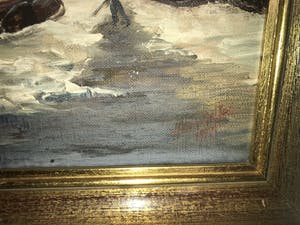 Niet of onleesbaar gesigneerd - H. Van Geffen (20e eeuw) - Riviergezicht kopen? Bied vanaf 1!