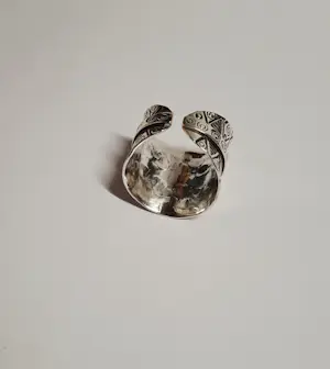 nieuwe 925 Sterling Zilver Boho Zigzag  ring, Karen Hill Tribe. kopen? Bied vanaf 75!