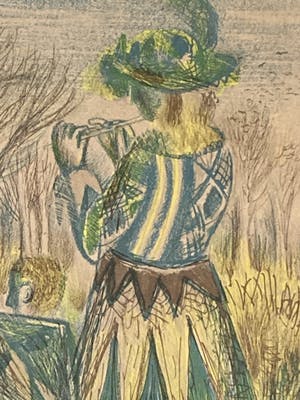 Kees Andrea - Kleuren litho fluitspeler kopen? Bied vanaf 45!