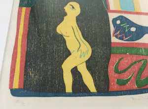 Tom Thijsse - set van 2 prachtige houtsnedes - ingelijst kopen? Bied vanaf 85!