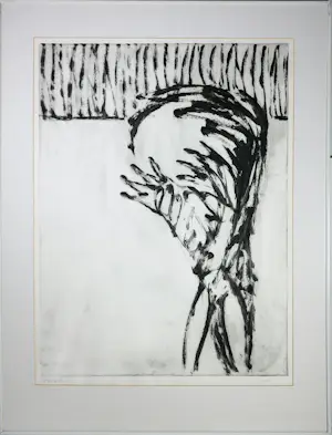 Raph de Haas - Set van 2 x Monotype op papier, Zonder titel - Ingelijst kopen? Bied vanaf 150!