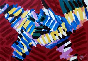 Karel Appel - Zeefdruk verkocht voor € 375!