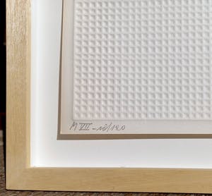 Jan Schoonhoven - Geprägte Strukturen M VII, preegdruk (professioneel ingelijst) kopen? Bied vanaf 2500!