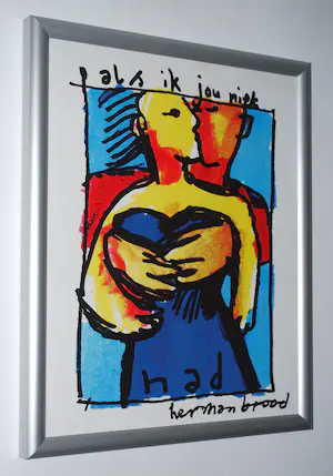 Herman Brood - Als ik jou niet had - canvas op spieraam - ingelijst kopen? Bied vanaf 90!