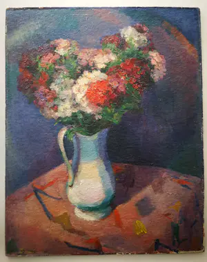 Karel Bleijenberg - Stilleven. Bloemen in vaas. kopen? Bied vanaf 199!