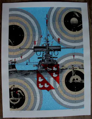 Harald Vlugt - Zeefdruk: 'Massive Attack' - 1993 kopen? Bied vanaf 49!