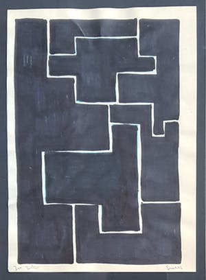 Siep van den Berg - Compositie met zwart kopen? Bied vanaf 100!