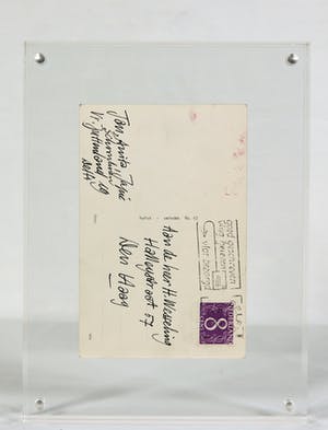 Jan Schoonhoven - Nieuwsjaarsgroet met tekening kopen? Bied vanaf 1!