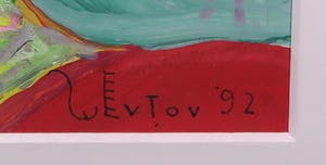 Anton Constantin Sevtov - Gemengde techniek op papier, Zonder titel - Ingelijst kopen? Bied vanaf 1!