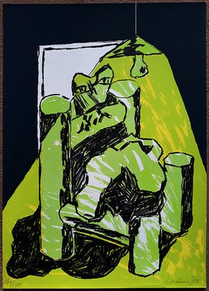 Jan Sierhuis - Hommage a Picasso, zeefdruk kopen? Bied vanaf 65!