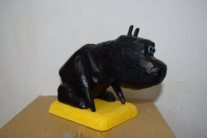 Peter Bastiaanssen - Zittend hondje zonder titel kopen? Bied vanaf 70!