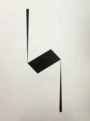 Yahya Youssef - Geometrisch werk. verkauft für € 50!