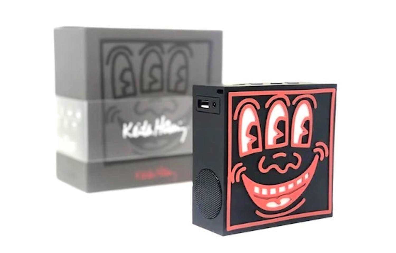 Keith Haring - ToyQube X Keith Haring - 4" SoundQube (Black) kopen? Bied vanaf 200!