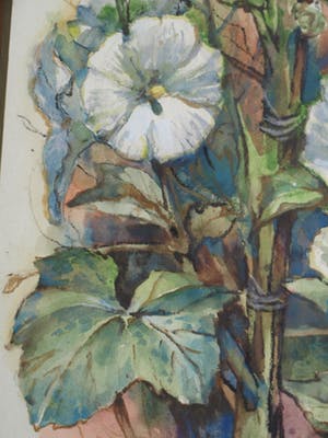 Klaas Pijlman - Ingelijste aquarel, “Bloemstilleven” – 1980 kopen? Bied vanaf 50!