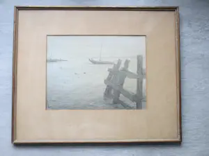 Paul Arntzenius - Hoogaarzen bij Veere - Tekening kopen? Bied vanaf 200!