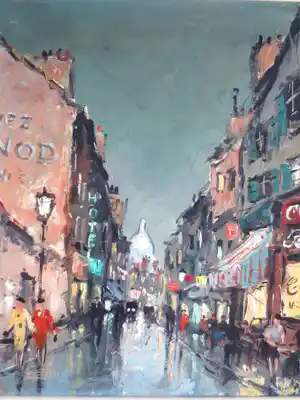 Gerard Roemers - Parijs Montmartre met Sacre Coeur verkocht voor € 170!