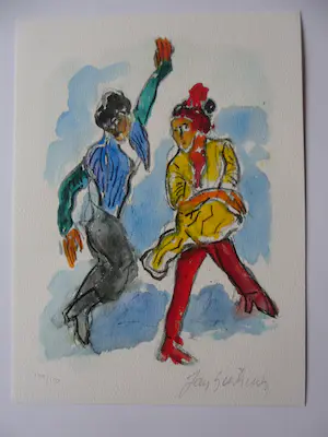 Jan Sierhuis - Piezo/zeefdruk , Titel: Flamenco kopen? Bied vanaf 35!