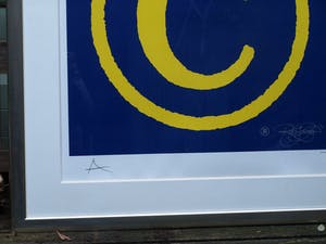 Rob Scholte - Ingelijste zeefdruk , Copyright – lijst: 112 x 108 cm – Expositie in De Fundatie kopen? Bied vanaf 250!