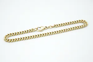 Elegante 14 karaats geel-gouden dames armband met gourmette schakel kopen? Bied vanaf 360!