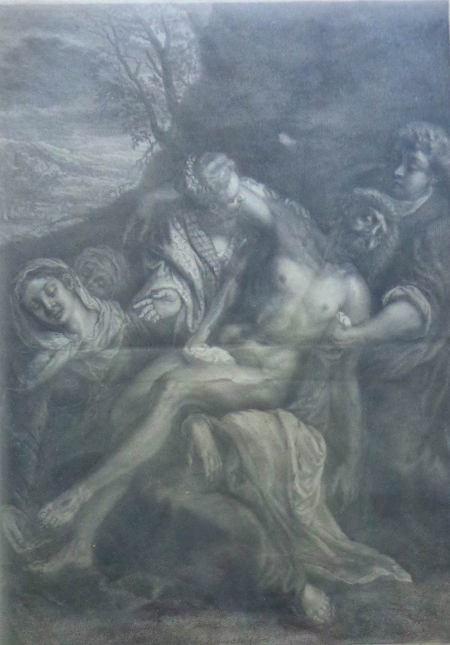 Nicolaes Visscher - DE BEWENING VAN CHRISTUS / ZW-W GRAVURE / 56x43cm / KADER / 17DE EEUWS kopen? Bied vanaf 95!